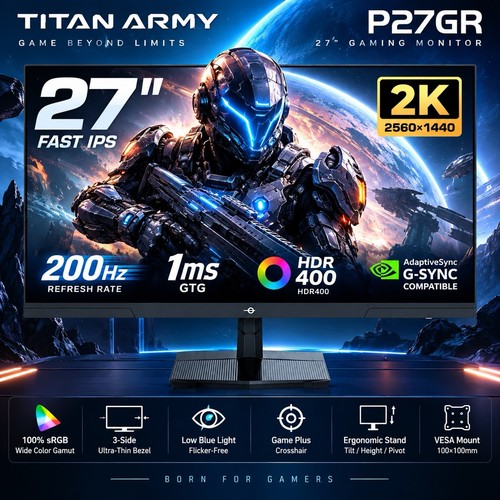 Titan army p27gr qhd - army, 27”