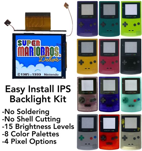 Gameboy color ips backlight - color, no